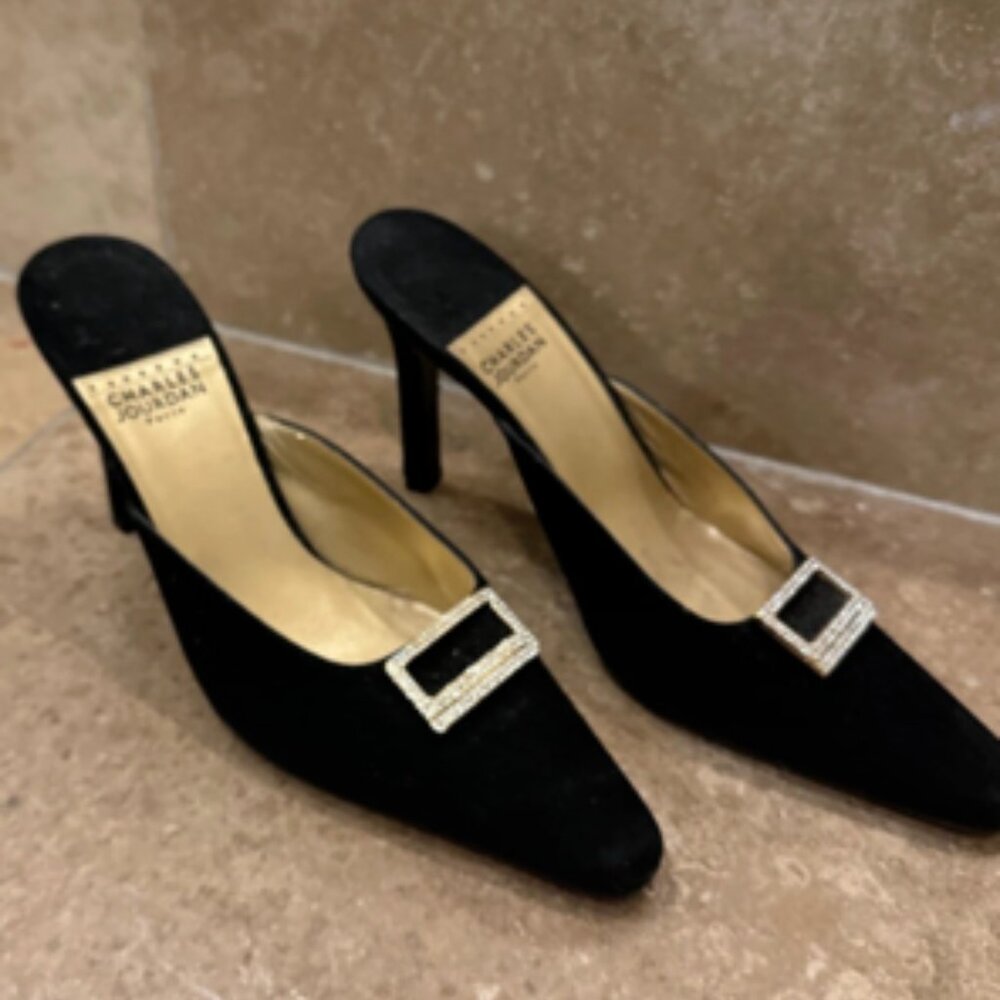 Charles Jordan Sued dressy slipper